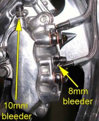 Left brake caliper