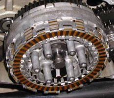 Clutch pack without pressure plate installed