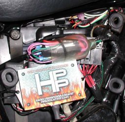 Wires under right side cover