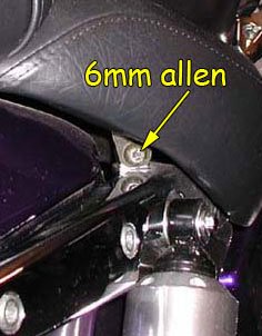 Right seat bolt