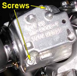 Left switch housing screws