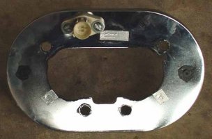 Backing plate w/ IAT sensor mounted