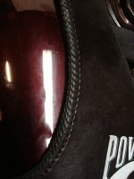 Closeup of triple loop lacing