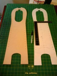 Posterboard hole layout template