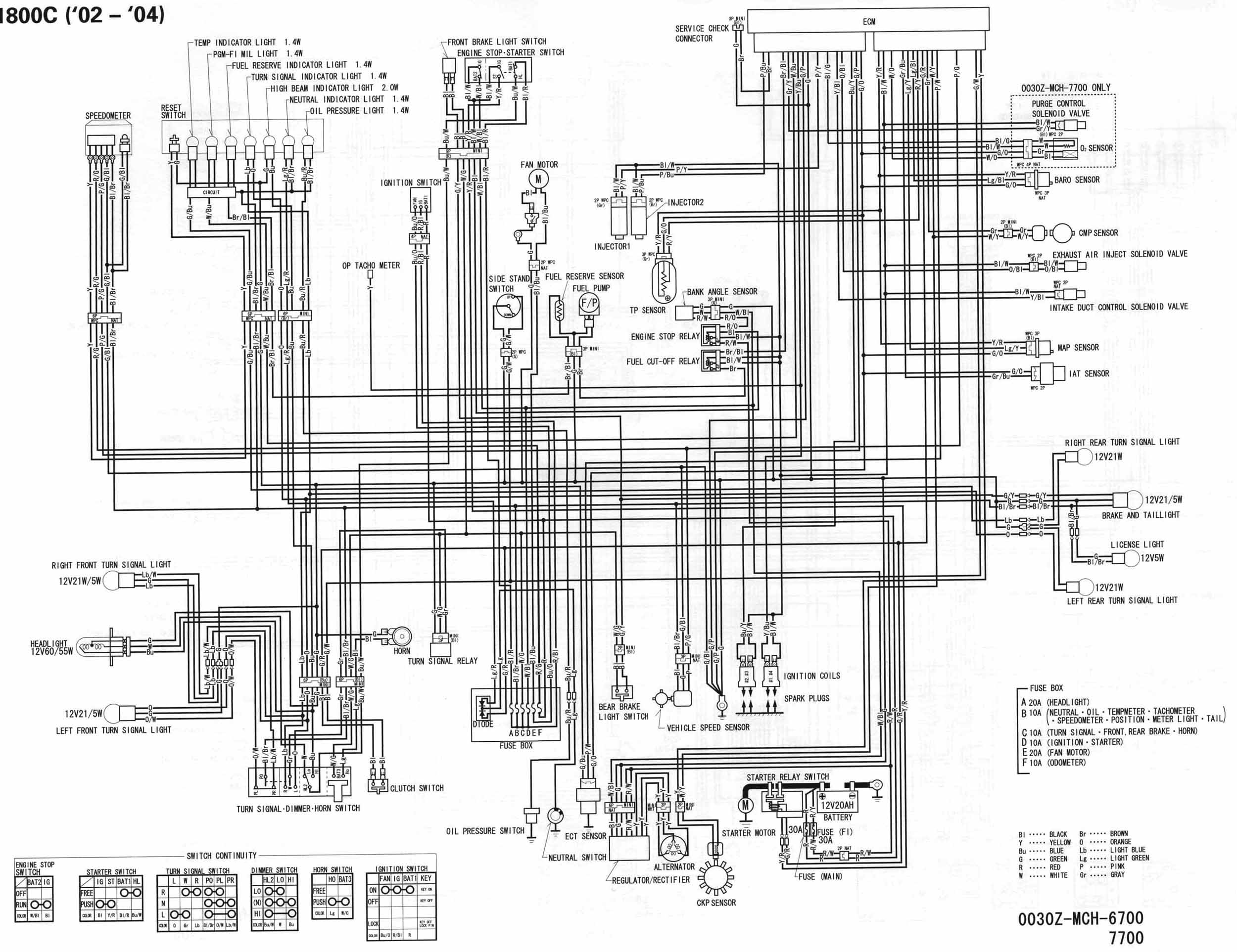 Honda vtx wiring diagram #5