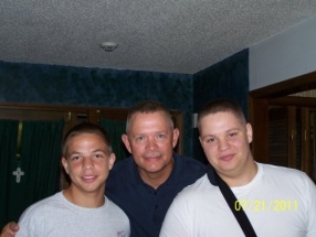 Sgt. John Colter and sons Travis and Nathan