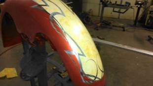 painted front fender