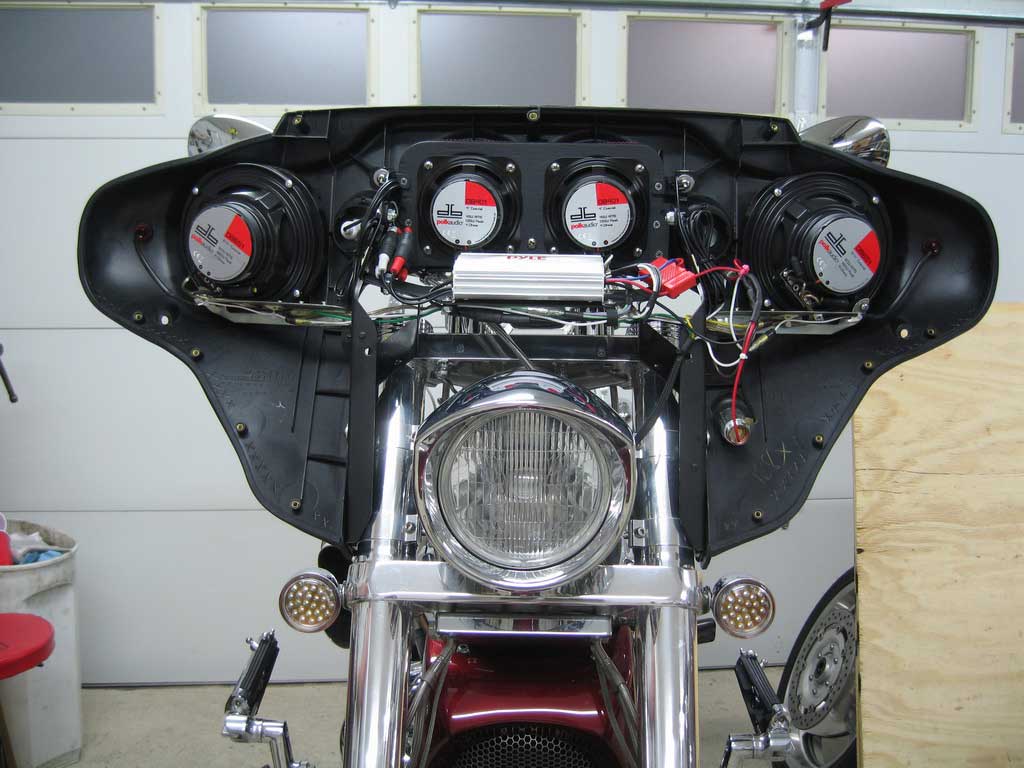 Batwing fairing project complete… « Bareass Choppers ... road king headlight wiring diagram 