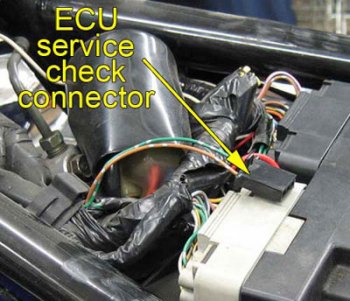 02-04 VTX 1800 ECU service check connector
