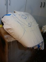 Cloth pattern for making leather template