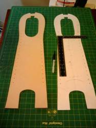 Posterboard hole layout template