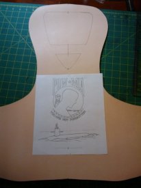 Artwork to be transferred onto leather