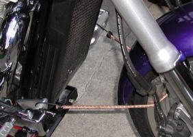 Bungee cord wheel holder