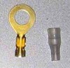Eyelet terminal & insulating sleeve