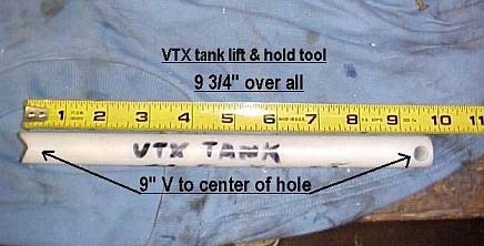 Gas tank prop