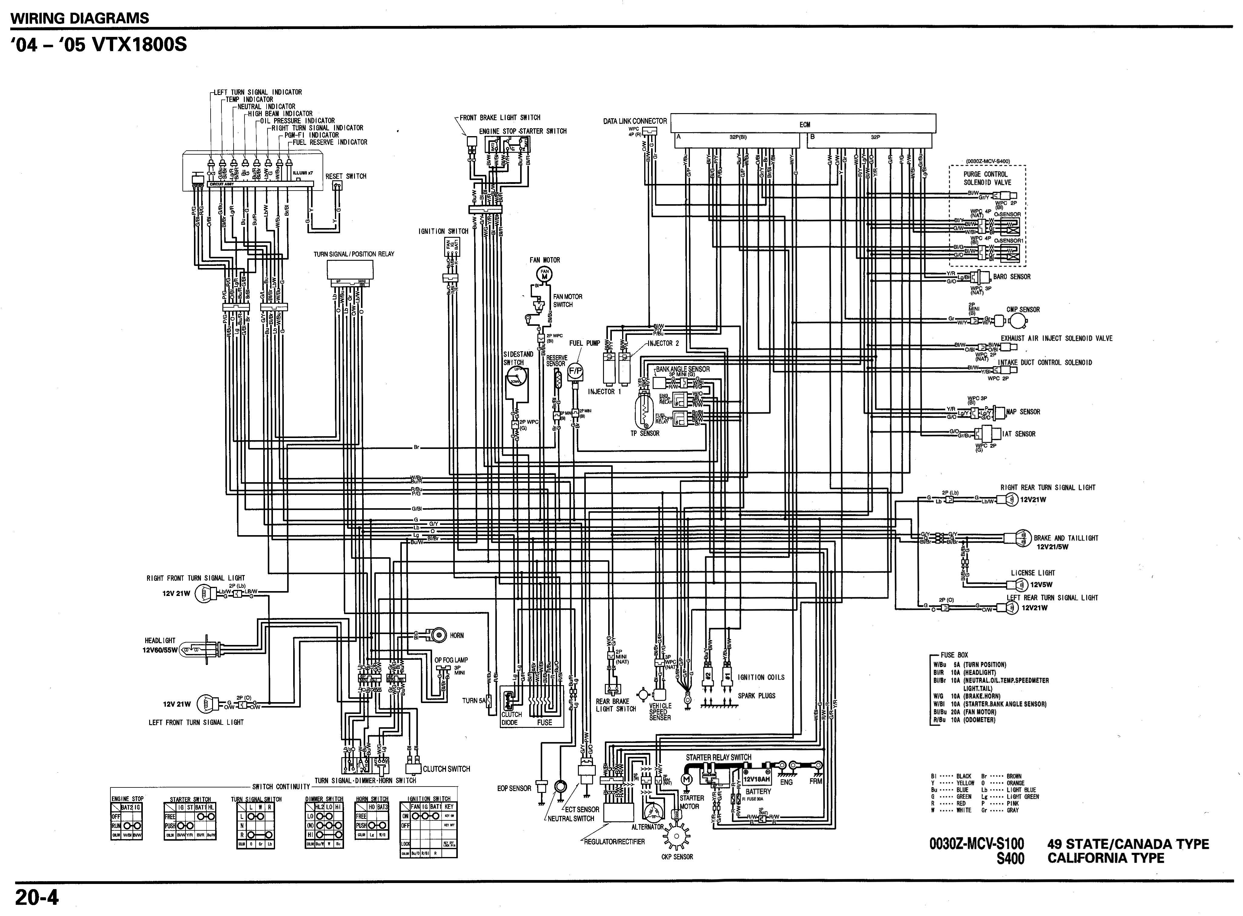 1800 S 2004 Speedo in 2002 1800S - VTXOA vtx 1300 wiring harness 