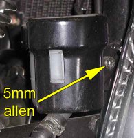 Rear brake reservoir
