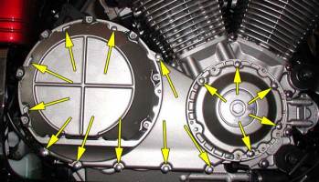 Right side case bolt locations