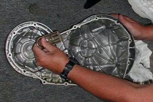 Scraping old gasket off the case cover