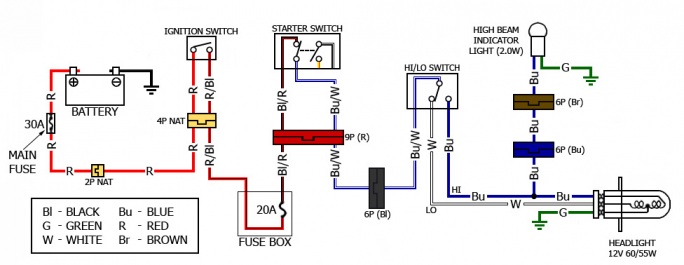 Headlight power schematic