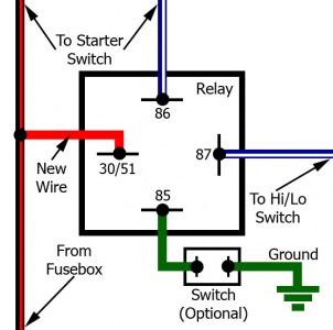 Start switch relay bypass