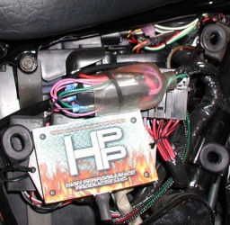Wires under right side cover