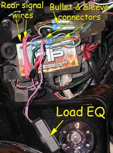 Load equalizer connected under right side cover