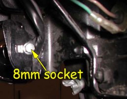Right signal mounting bolt