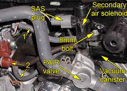 PAIR & secondary air solenoid junk