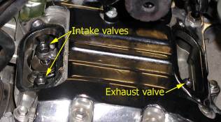 Front cylinder valves