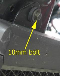 Top radiator bolt