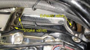 Rear cylinder valves