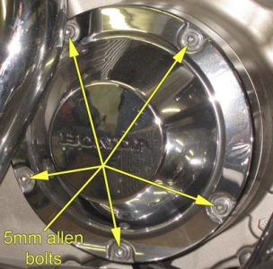 Chrome timing cover