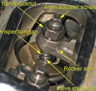 Detailed picture inside a VTX valve inspection cover