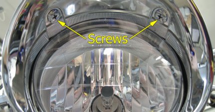 Headlight screws