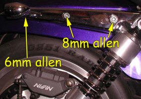 Fender rail bolts