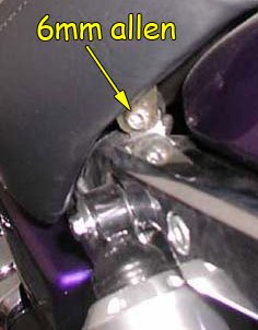 Left seat bolt
