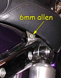 Right seat bolt
