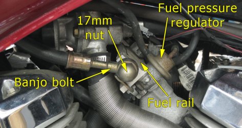 Main fuel line and fuel rail