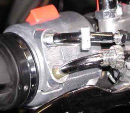 Throttle cable nuts loosened