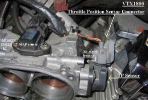 VTX 1800 throttle body