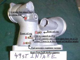 VTX 1800 intake runners