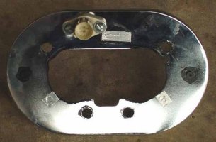 Backing plate w/ IAT sensor mounted