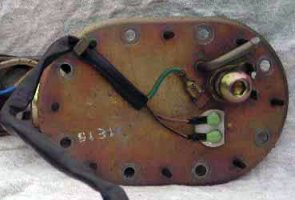 Fuel pump backing plate