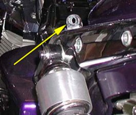 Left seat bolt mount