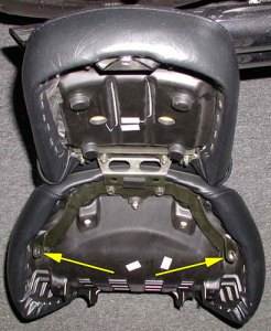 Stock seat bolt holes