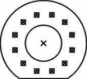 LED hole template