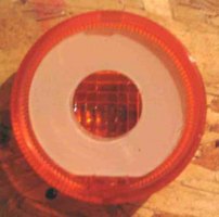 Plexiglas donut inside of blinker lens