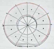 Plexiglas overlay for marking LED locations