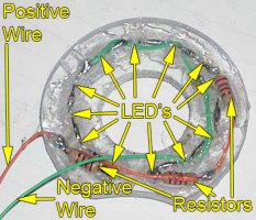 Completed LED donut